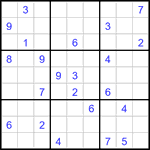 Судоку 9х9 #3360 трудный