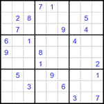Судоку 9х9 #3363 трудный