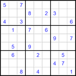 Судоку 9х9 #3369 трудный