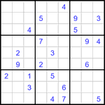 Судоку 9х9 #3316 очень трудный