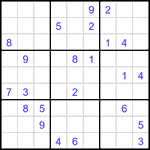 Судоку 9х9 #3320 очень трудный