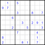 Судоку 9х9 #3321 очень трудный