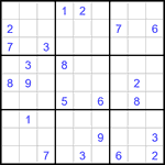 Судоку 9х9 #3322 очень трудный