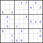 Судоку 9х9 #3323 очень трудный