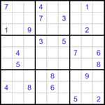 Судоку 9х9 #3325 очень трудный