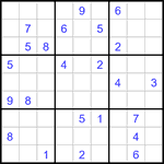 Судоку 9х9 #3327 очень трудный