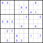 Судоку 9х9 #3333 очень трудный