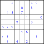 Судоку 9х9 #3336 очень трудный