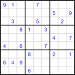 Судоку 9х9 #3337 очень трудный