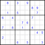 Судоку 9х9 #3340 очень трудный