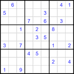 Судоку 9х9 #3344 очень трудный