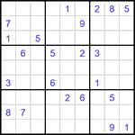 Судоку 9х9 #3348 очень трудный