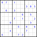 Судоку 9х9 #3355 очень трудный