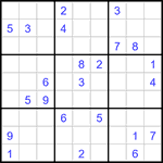 Судоку 9х9 #3356 очень трудный