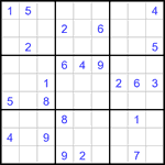 Судоку 9х9 #3357 очень трудный