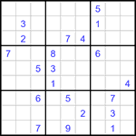 Судоку 9х9 #3360 очень трудный