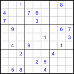 Судоку 9х9 #3363 очень трудный