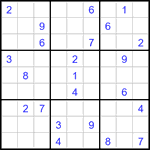 Судоку 9х9 #3364 очень трудный