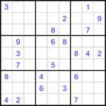 Судоку 9х9 #3365 очень трудный