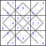 Судоку-аргайл 9х9 #44 средний