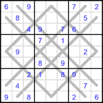 Судоку-аргайл 9х9 #50 средний