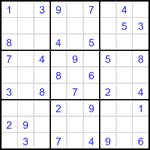 Судоку 9х9 #3402 легкий