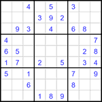 Судоку 9х9 #3404 легкий