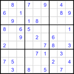 Судоку 9х9 #3405 легкий