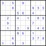 Судоку 9х9 #3406 легкий