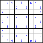 Судоку 9х9 #3407 легкий