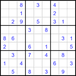 Судоку 9х9 #3408 легкий