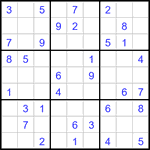 Судоку 9х9 #3414 легкий