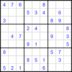 Судоку 9х9 #3415 легкий