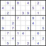 Судоку 9х9 #3417 легкий