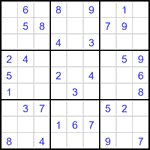 Судоку 9х9 #3419 легкий