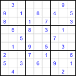 Судоку 9х9 #3420 легкий