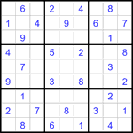 Судоку 9х9 #3421 легкий