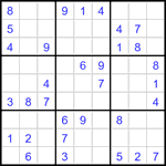 Судоку 9х9 #3423 легкий