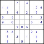 Судоку 9х9 #3424 легкий