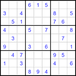 Судоку 9х9 #3426 легкий