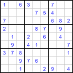 Судоку 9х9 #3428 легкий