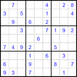 Судоку 9х9 #3429 легкий