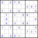 Судоку 9х9 #3430 легкий