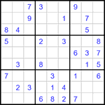 Судоку 9х9 #3432 легкий