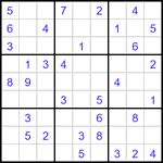 Судоку 9х9 #3433 легкий