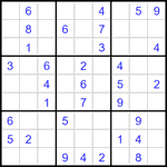 Судоку 9х9 #3435 легкий