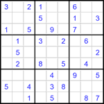 Судоку 9х9 #3439 легкий