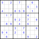 Судоку 9х9 #3442 легкий