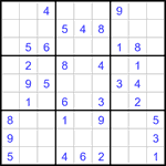 Судоку 9х9 #3443 легкий