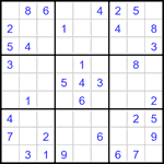 Судоку 9х9 #3444 легкий